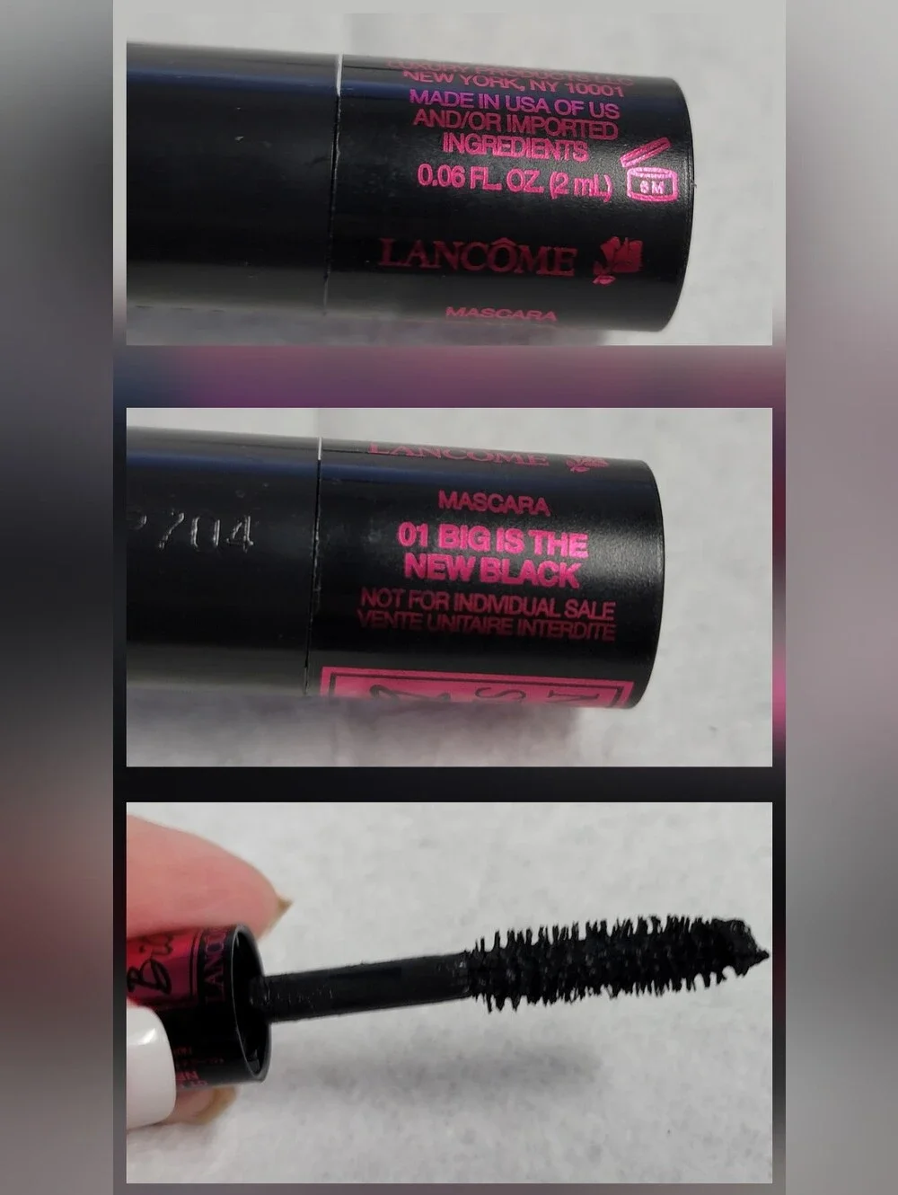 Assorted Eye Makeup-Lancôme Mascara & Eyeliner Bundle w/ Luxaza Eyeshadows-NWOB